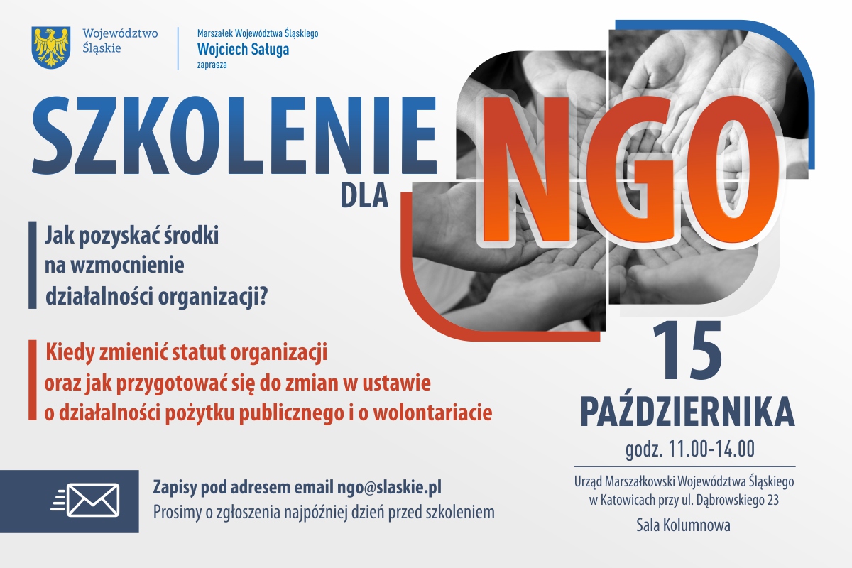 Plakat informacyjny dot. szkolenia.